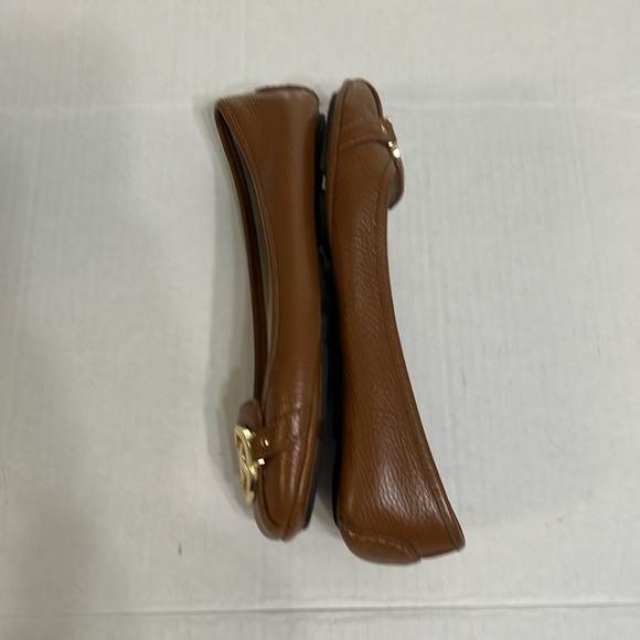 Michael Michael Kors flats Classic Lillie Luggage Leather Moccasin Loafers  7 M - Picture 7 of 10